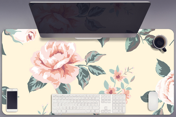Tapis de bureau Roses vintage