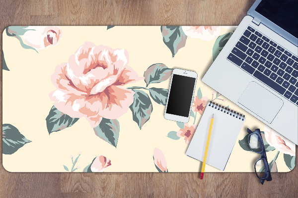 Tapis de bureau Roses vintage