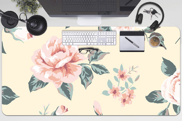 Tapis de bureau Roses vintage