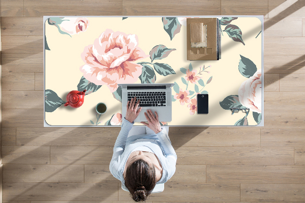Tapis de bureau Roses vintage