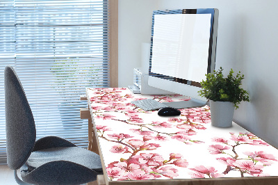 Sous main de bureau Fleurs roses