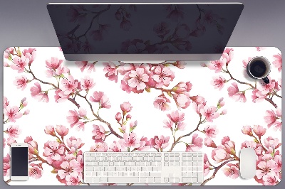 Sous main de bureau Fleurs roses