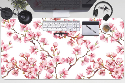 Sous main de bureau Fleurs roses