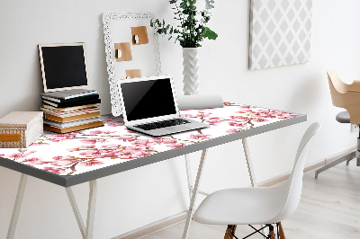 Sous main de bureau Fleurs roses