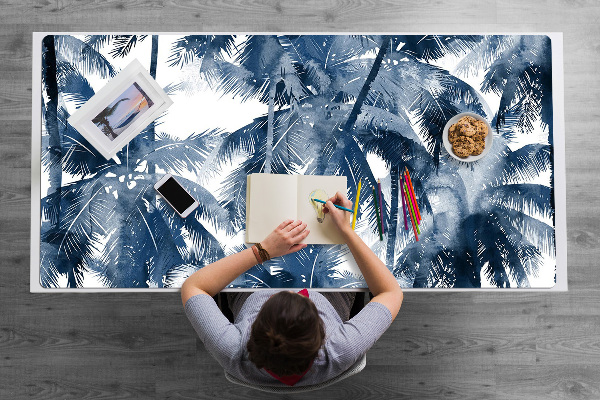 Sous-main bureau Paumes tropicales
