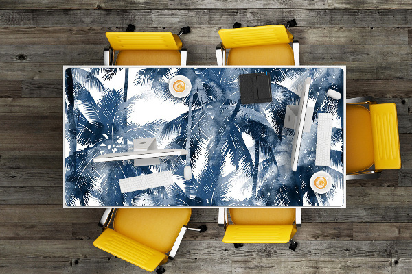 Sous-main bureau Paumes tropicales