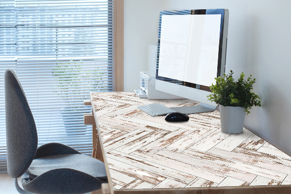 Protège bureau Sol en bois
