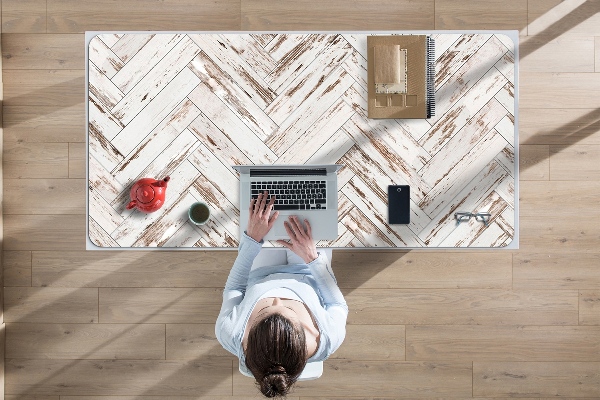 Protège bureau Sol en bois