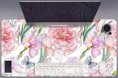 Sous-main bureau Pivoines de fleurs