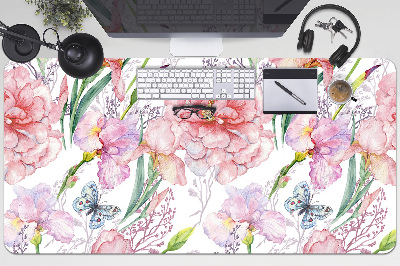 Sous-main bureau Pivoines de fleurs