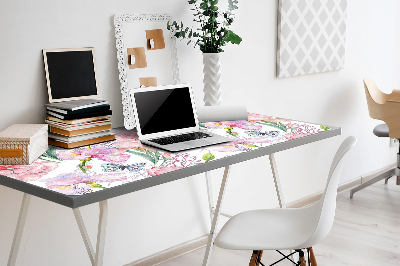 Sous-main bureau Pivoines de fleurs