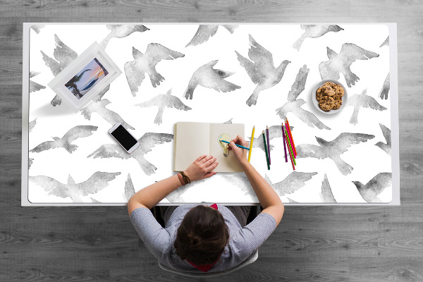 Sous main de bureau Des oiseaux