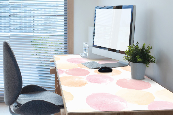 Sous-main bureau Points pastel