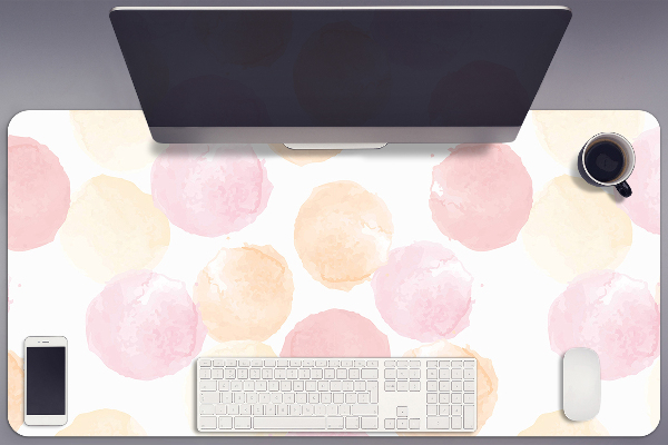 Sous-main bureau Points pastel