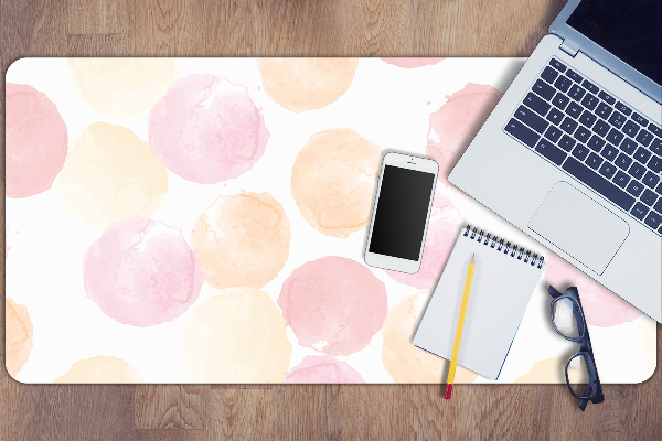 Sous-main bureau Points pastel