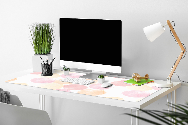 Sous-main bureau Points pastel
