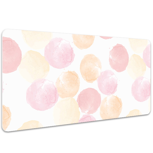 Sous-main bureau Points pastel