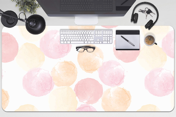 Sous-main bureau Points pastel