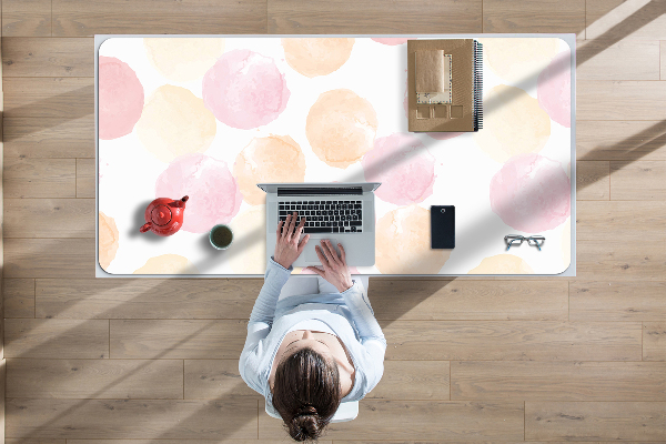 Sous-main bureau Points pastel