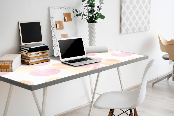Sous-main bureau Points pastel