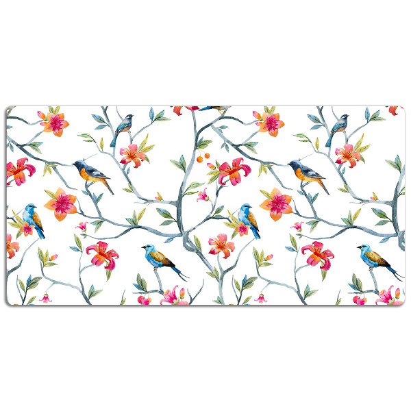 Sous-main bureau Oiseaux sur des branches