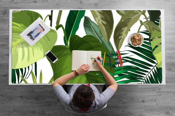 Protège bureau Feuilles tropicales