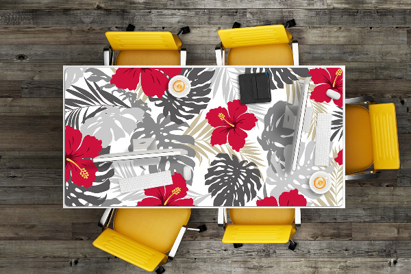 Sous main de bureau Hibiscus