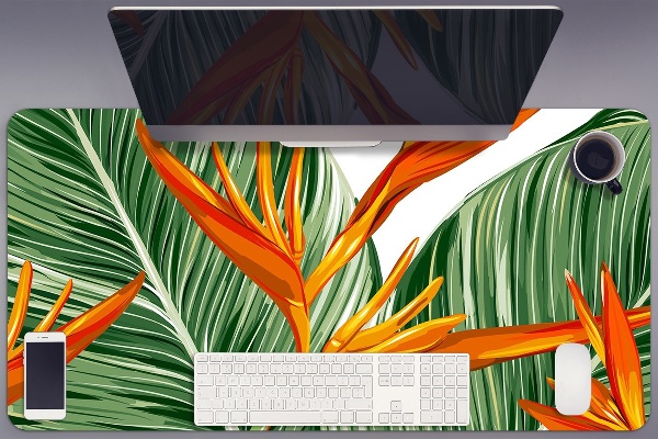 Sous-main bureau Feuilles de palmier