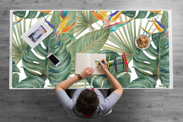 Tapis de bureau Feuilles peintes