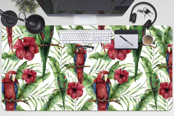 Protège bureau Perroquets exotiques