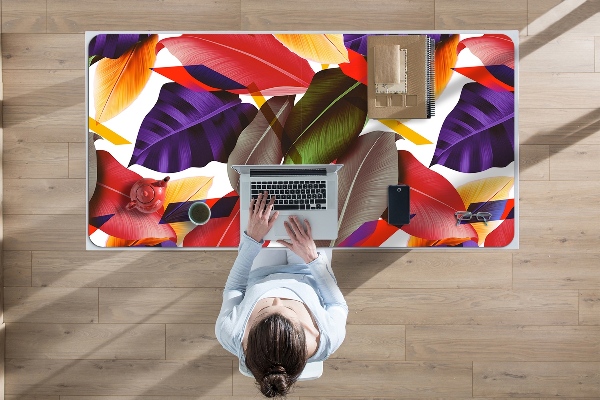 Tapis de bureau Feuilles colorées