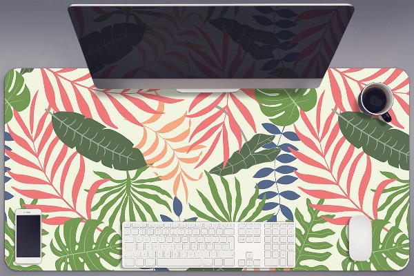 Protège bureau Feuilles exotiques