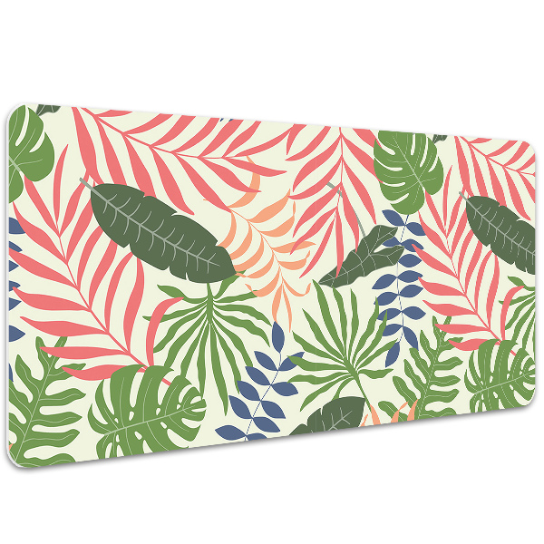 Protège bureau Feuilles exotiques