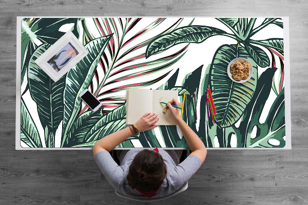 Sous-main bureau Paume tropicale
