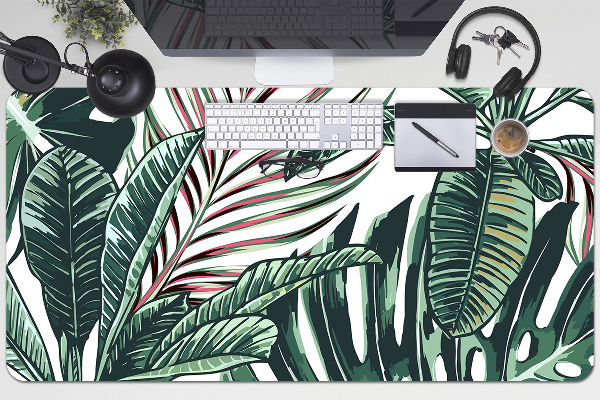 Sous-main bureau Paume tropicale