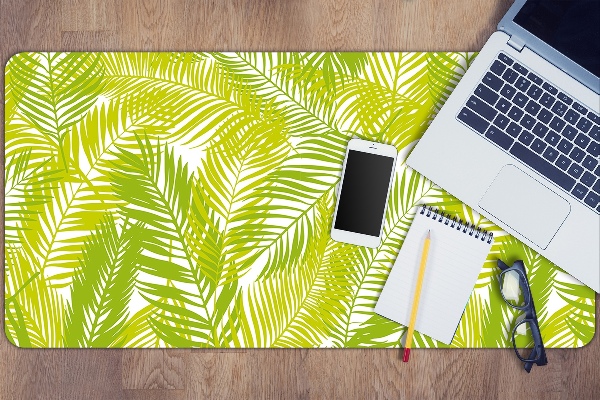 Sous-main bureau Feuilles vertes