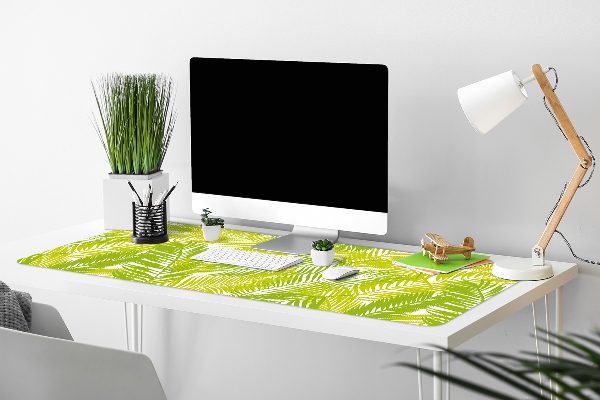 Sous-main bureau Feuilles vertes