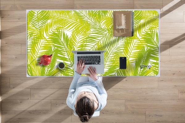 Sous-main bureau Feuilles vertes