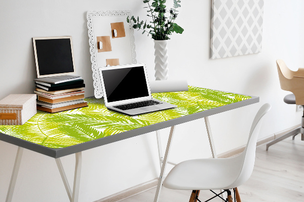 Sous-main bureau Feuilles vertes
