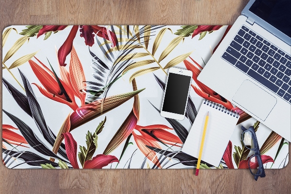 Sous-main bureau Fleurs pastel