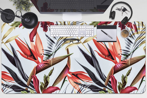 Sous-main bureau Fleurs pastel