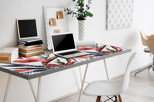 Sous-main bureau Fleurs pastel