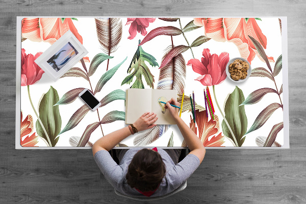 Sous-main bureau Plantes et feuilles