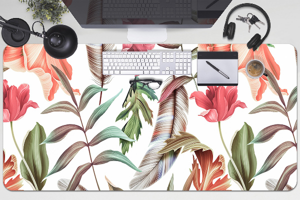 Sous-main bureau Plantes et feuilles