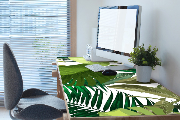 Sous-main bureau Feuilles vertes