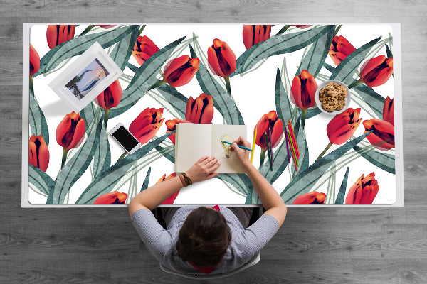Sous main de bureau Tulipes