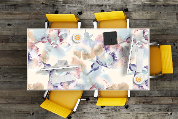 Sous main de bureau Motif floral