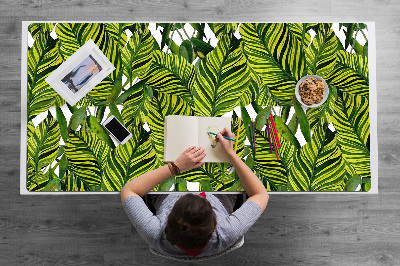 Sous-main bureau Feuilles de la jungle