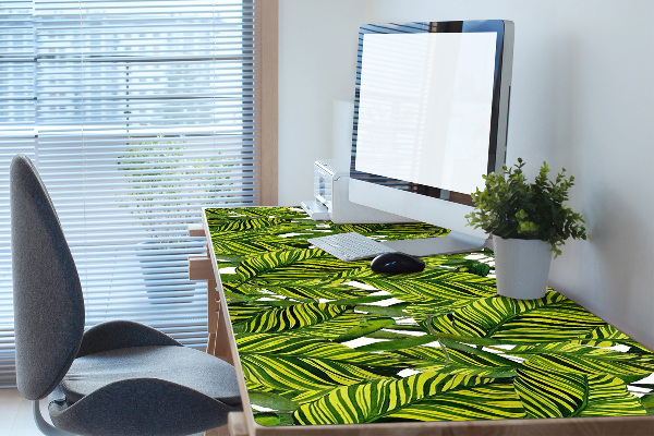 Sous-main bureau Feuilles de la jungle