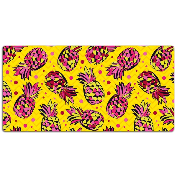 Sous-main bureau Ananas roses